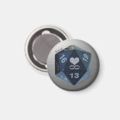 PolyGeek Magnet - Zwart (Voorkant / Achterkant)