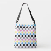 Polygender Pride Flag Kleuren Polkadots Crossbody Tas (Achterkant)