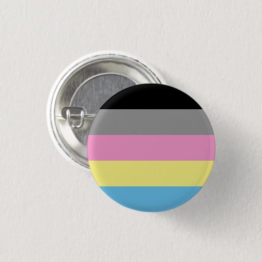 Polygender-vlag-badge Ronde Button 3,2 Cm (Voorkant /achterkant)