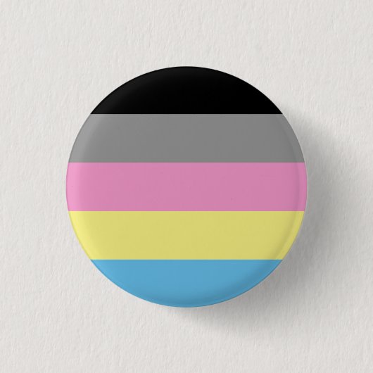 Polygender-vlag-badge Ronde Button 3,2 Cm (Voorkant)