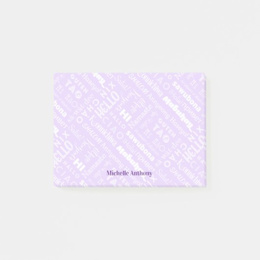 Polyglot Hallo over de World Notes (Voorkant)