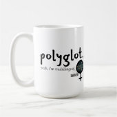 Polyglot Meertalig  (Vrouwen in Tech) Koffiemok (Links)