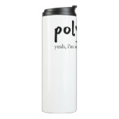 Polyglot Meertalig (Vrouwen in Tech) Thermosbeker (Gedraaid links)