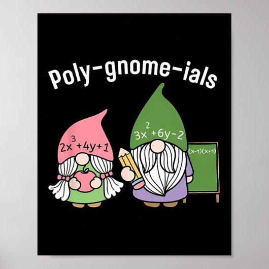 Polygnomeials Wiskunde Teacher Poster (Voorkant)