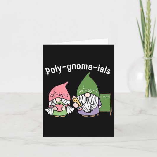 Polygnomeials wiskundeleraar kaart (Voorkant)