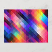 Polygon abstract colorful pattern briefkaart (Voorkant)