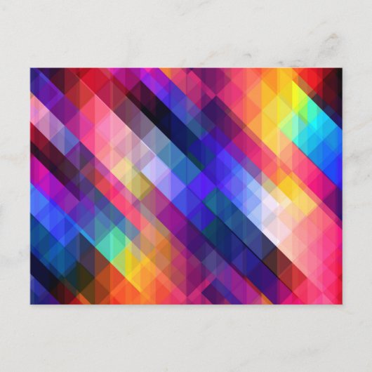 Polygon abstract colorful pattern briefkaart (Voorkant)