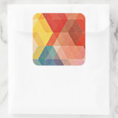 Polygon Abstract Vierkante Sticker (Tas)
