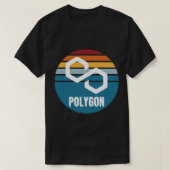 Polygon Crypto MATIC Cryptocurrency Moderne zonson T-shirt (Design voorkant)