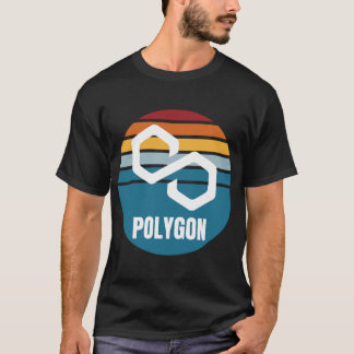 Polygon Crypto MATIC Cryptocurrency Moderne zonson T-shirt