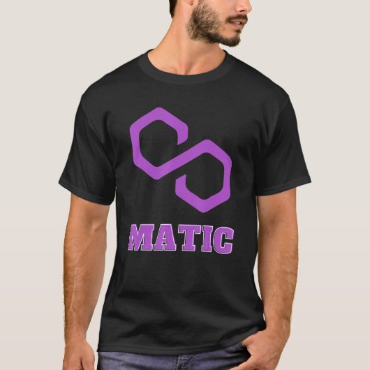 Polygon Crypto MATIC Network Cryptocurrency Altcoi T-shirt (Voorkant)