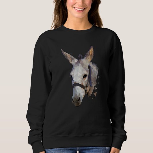 Polygon Donkey Boerderij Trend Trui (Voorkant)