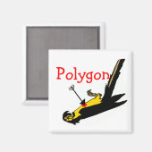 Polygon Funny Wiskunde Teacher Gift Magneet (Voorkant / Achterkant)