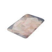 Polygon Geometric Abstract Bath Mat Gray Blush (Gekanteld)