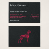 Polygon Great Dane Pink Visitekaartje (Voorkant /achterkant)