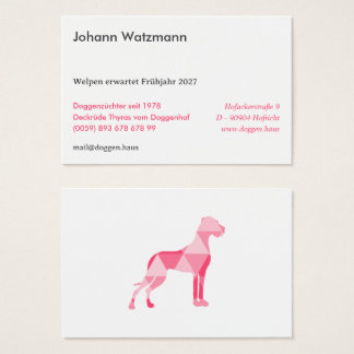Polygon Great Dane Pink Visitekaartje