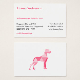 Polygon Great Dane Pink Visitekaartje