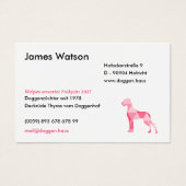 Polygon Great Dane Pink Visitekaartje (Voorkant)