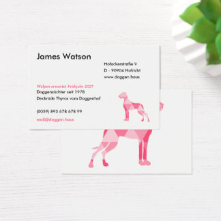 Polygon Great Dane Pink Visitekaartje