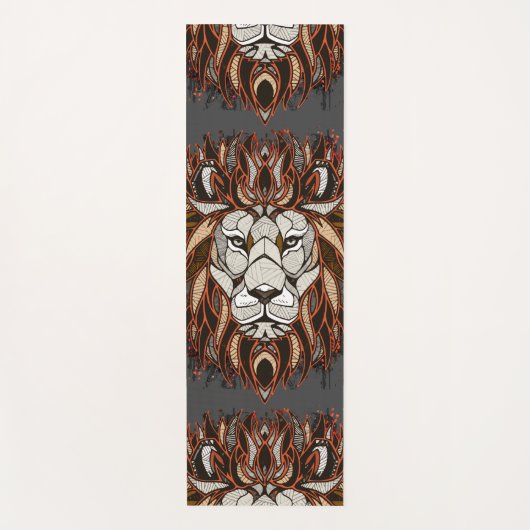 Polygon Lion | Kleurrijke tekening | Lion Yoga Mat (Voorkant)