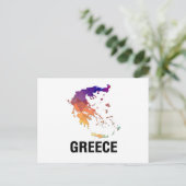 Polygon Mosaic Map of Greece Briefkaart (Staand voorkant)