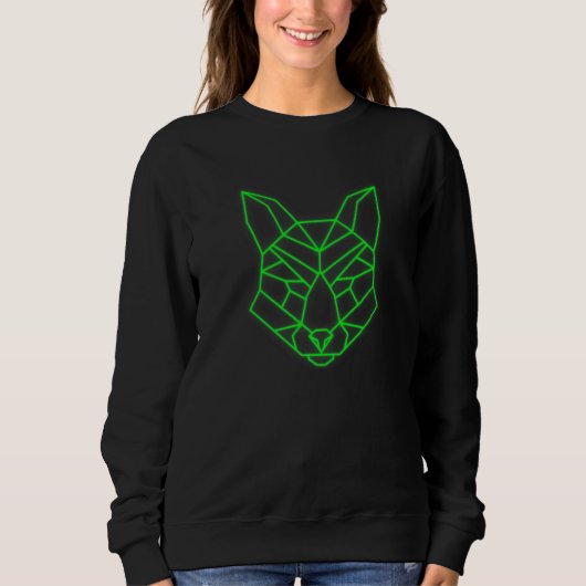 Polygon Triangle Fox Collector Cool Graphic Africa Trui (Voorkant)