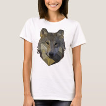 Polygon Wolf dreieckige Mosaik Formen Polyart