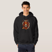 Polygon Wolf Moon Or Polygon Dog Wolf Dad Dog Poly Hoodie (Voorkant volledig)