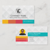 Polygonaal 3D-Visitekaartje standaard, 3,5 x 2,0 i Visitekaartje (Voorkant / Achterkant)