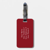 Polygonaal bereik bagagelabel (Achterkant verticaal)