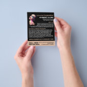 Polygonaal ontwerp, plastische chirurgie, plastisc flyer (Hand)