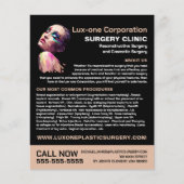 Polygonaal ontwerp, plastische chirurgie, plastisc flyer (Voorkant)