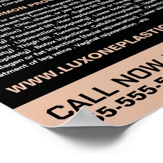 Polygonaal ontwerp, plastische chirurgie, plastisc poster (Hoek)