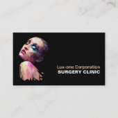 Polygonaal ontwerp, plastische chirurgie, plastisc visitekaartje (Voorkant)