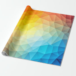 Polygonaal patroonontwerp op verpakkingspapier cadeaupapier