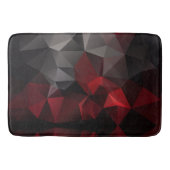 Polygonaal, zwart en rood badmat (Voorkant)