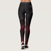 Polygonaal, zwart en rood leggings (Achterkant)