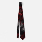 Polygonaal, zwart en rood stropdas (Achterkant)