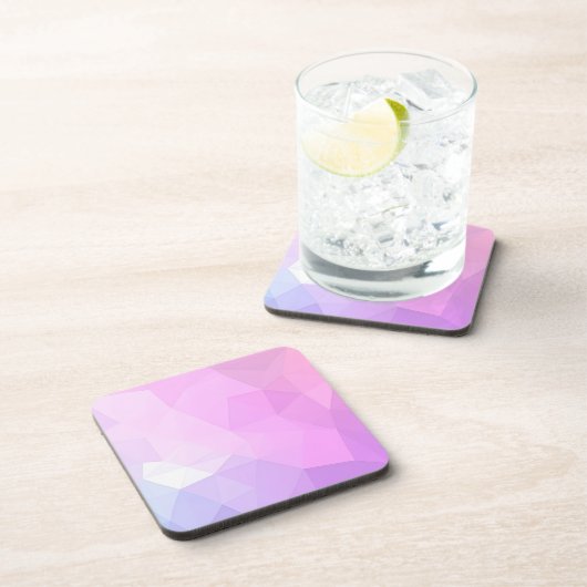 Polygonal Geometric Shapes Plastic Coaster Set Bier Onderzetter (Rechterzijde)