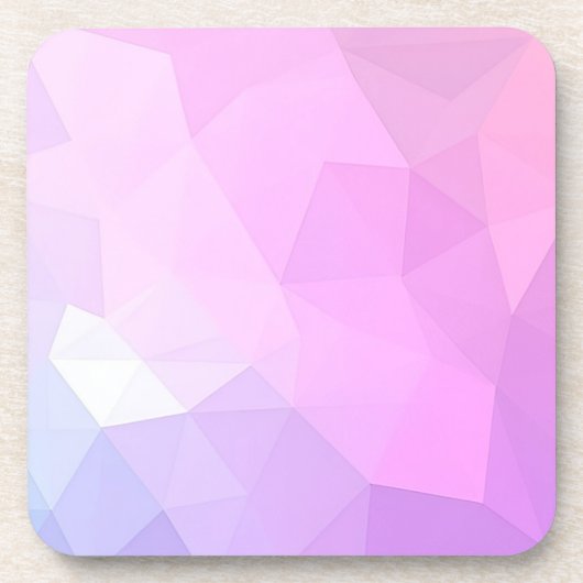 Polygonal Geometric Shapes Plastic Coaster Set Bier Onderzetter (Voorkant)