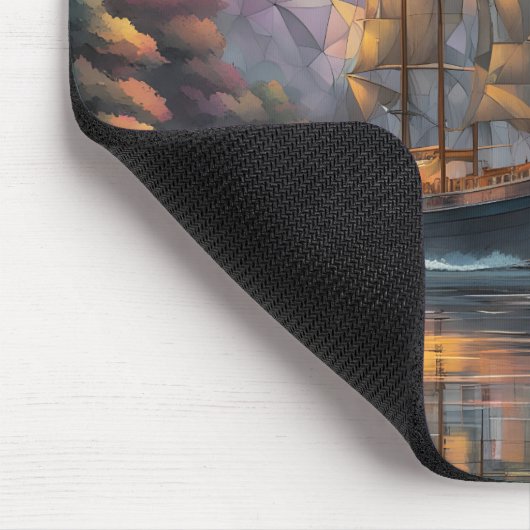 Polygonal Sailing Ship and Full Moon Muismat (Hoek)