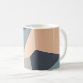 Polygonal variegated seamless pattern. multi-color koffiemok (Voorkant rechts)