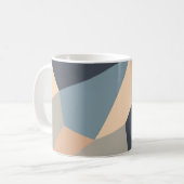 Polygonal variegated seamless pattern. multi-color koffiemok (Voorkant links)