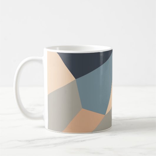 Polygonal variegated seamless pattern. multi-color koffiemok (Links)
