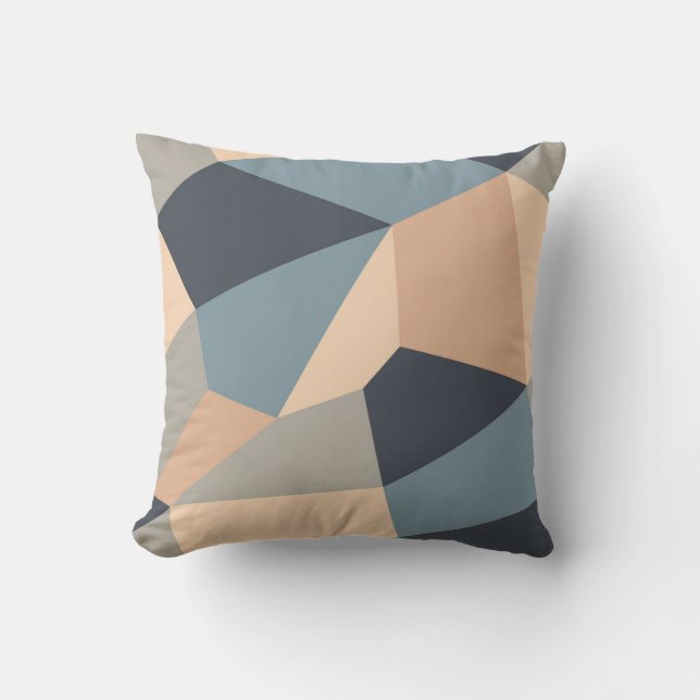 Polygonal variegated seamless pattern. multi-color kussen (Voorkant)