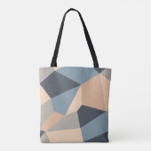 Polygonal variegated seamless pattern. multi-color tote bag (Achterkant)
