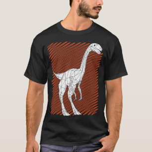 Polygonale Allosaurus minnaar Dinosaur art T-shirt