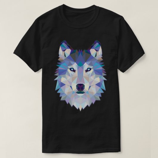 Polygonale Wolf T-shirt (Design voorkant)