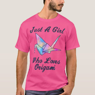 Polygondieren geplooid Gezegde - gewoon een meisje T-shirt
