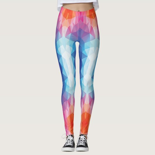 Polygone Love - Power Yoga Leggings (Voorkant)